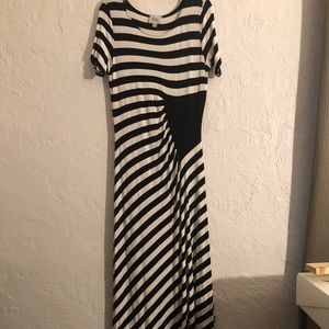 Black and White Maxi Dress